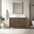 thumbnail image 1 of Vanity Art 48" Bathroom Vanity with Sink and Engineered Marble Top, Freestanding Storage Cabinet with 2 Drawers, 2 Shelves and 1 Flip Down Tray, 1 of 6