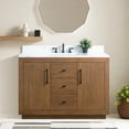 thumbnail image 1 of Vanity Art 48" Single Bathroom Vanity with Sink, Freestanding Bath Storage Cabinet with Engineered Marble Top, 1 of 7
