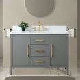 thumbnail image 1 of Vanity Art 48" Single Sink Bathroom Vanity Cabinet with Engineered Marble Countertop, 1 of 9