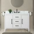 thumbnail image 1 of Vanity Art 48" Single Sink Bathroom Vanity Cabinet with Engineered Marble Countertop, 1 of 8