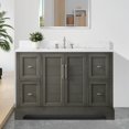 thumbnail image 1 of Vanity Art 48 x 22 x 34 in. Single Sink Bathroom Vanity with Quartz Top & Backsplash, Silver Gray, 1 of 10