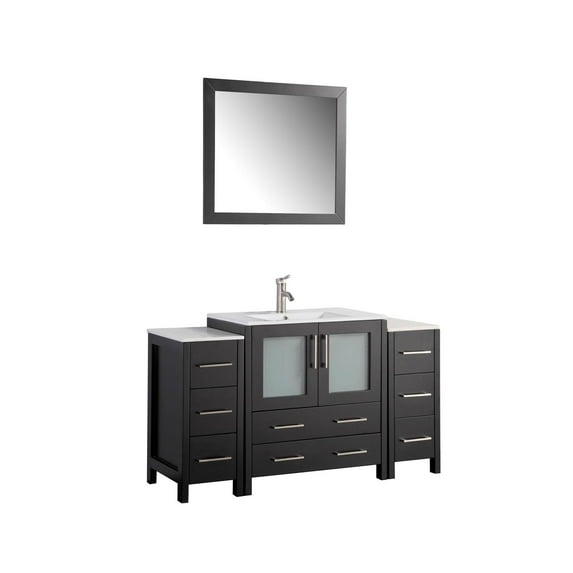 Vanity Art VA3030-54E 54 in. Single Sink Bathroom Vanity Set, Espresso