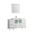 thumbnail image 1 of Vanity Art VA3030-54W 54 in. Single Sink Bathroom Vanity Set, White, 1 of 5