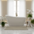 thumbnail image 1 of Vanity Art 55" x 28" Acrylic Freestanding Bathtub Contemporary Soaking Tub with Overflow and Pop-Up Drain, VA6531, 1 of 12