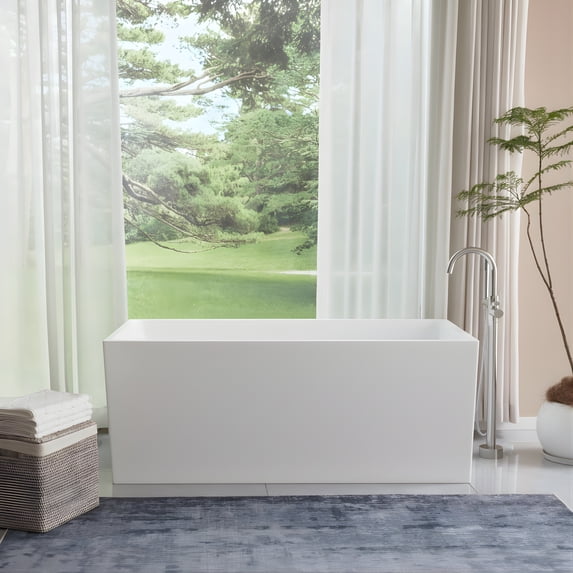 Vanity Art 55" x 29" Acrylic Freestanding Bathtub