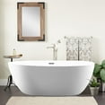 thumbnail image 1 of Vanity Art 55" x 32" Acrylic Freestanding Bathtub Contemporary Soaking Tub with Overflow and Pop-Up Drain, VA6834-S, 1 of 5
