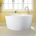 thumbnail image 1 of Vanity Art 55" x 55" Solid Surface Resin Stone Freestanding Bathtub, 1 of 8