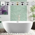 thumbnail image 1 of Vanity Art 59" X 32" Freestanding Acrylic Bathtub | Home Improvement Bathtubs with Contemporary Design for Soaking and Bathing, Overflow and Pop-up Drain, VA6834-BN-M, 1 of 9