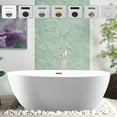 thumbnail image 1 of Vanity Art 59" X 32" Freestanding Acrylic Bathtub | Home Improvement Bathtubs with Contemporary Design for Soaking and Bathing, Overflow and Pop-up Drain, VA6834-TG-M, 1 of 9