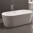 Vanity Art 59'' x 29.5'' Freestanding Bathtub Soaking