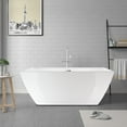 thumbnail image 1 of Vanity Art 59" x 30" Acrylic Freestanding Bathtub with Air Bubble System, VAB6821-S, 1 of 5