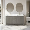 thumbnail image 1 of Vanity Art 60" Bathroom Vanity with Sink, Freestanding Storage Cabinet with Engineered Marble Top, Flip Down Tray, Drawer, and Shelve, 1 of 6
