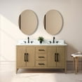 thumbnail image 1 of Vanity Art 60” Double Sink Bathroom Vanity Cabinet with Engineered Marble Countertop, 1 of 12