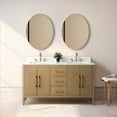 thumbnail image 1 of Vanity Art 60” Double Sink Bathroom Vanity Cabinet with Engineered Marble Countertop, 1 of 5
