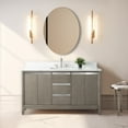 thumbnail image 1 of Vanity Art 60" Single Freestanding Bathroom Vanity with Sink and Engineered Marble Top, 1 of 13