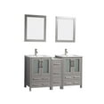 thumbnail image 1 of Vanity Art VA3024-60G 60 in. Double Sink Bathroom Vanity Set, Gray, 1 of 5