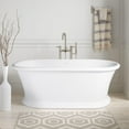 thumbnail image 1 of Vanity Art 61" x 31" Solid Surface Resin Stone Freestanding Bathtub, 1 of 6