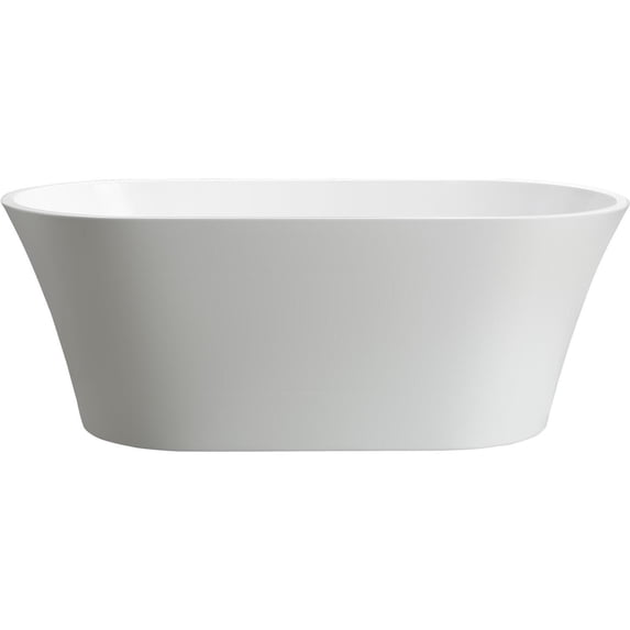 Vanity Art 63'' x 29.5'' Freestanding Soaking Bathtub