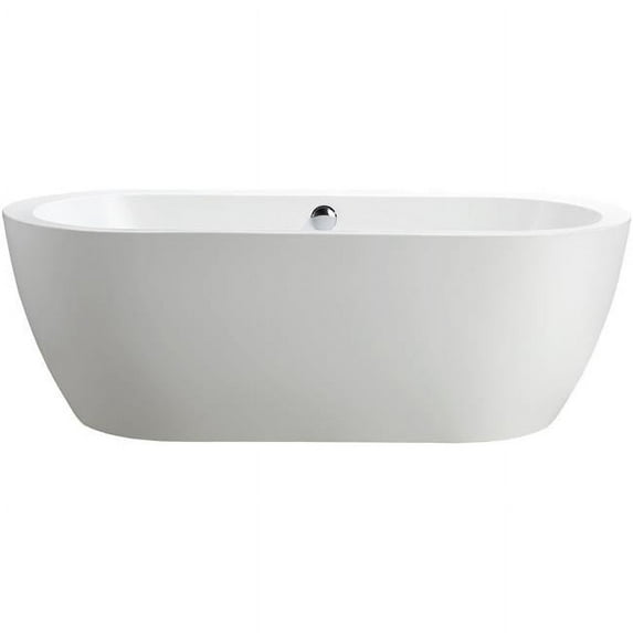 Vanity Art 67.7'' x 30.7'' Freestanding Bathtub Soaking