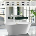 thumbnail image 1 of Vanity Art 67" Non-Slip Acrylic Freestanding Bathtub, 1 of 5