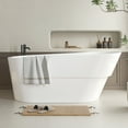 thumbnail image 1 of Vanity Art 67" x 31" Acrylic Freestanding Bathtub Contemporary Soaking Tub with Overflow and Pop-Up Drain, VA6521, 1 of 8