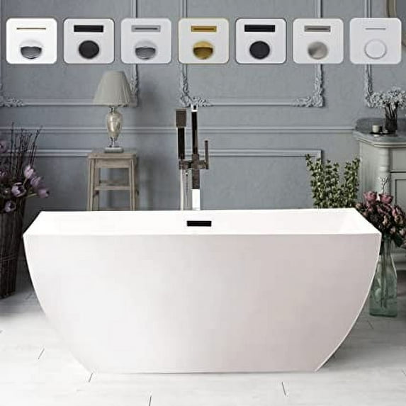Vanity Art 67" x 32" Acrylic Freestanding Bathtub