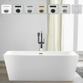 thumbnail image 1 of Vanity Art 67" x 32" Acrylic Freestanding Soaking Bathtub with Overflow and Pop-up Drain Included, 1 of 6