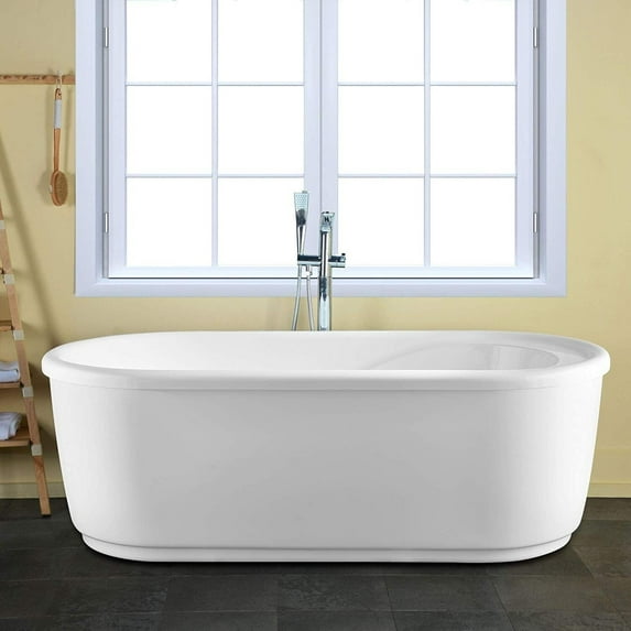 Vanity Art 67" x 32" Freestanding Bathtub Acrylic Soaking