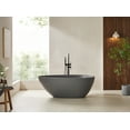 thumbnail image 1 of Vanity Art 67" x 33” Oval Shaped Stone Resin Freestanding Bathtub, Contemporary Design Soaking Tub with Overflow and Integrated Pop Up Drain, 1 of 4