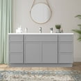 thumbnail image 1 of Vanity Art 69" Freestanding Bathroom Vanity Cabinet without Top in Gray, 1 of 6