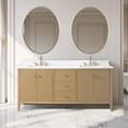 thumbnail image 1 of Vanity Art 72" Double Sink Bathroom Vanity Cabinet, Freestanding Storage Cabinet with Engineered Marble Top, Undermount Sinks, Drawer, and Shelve, 1 of 7
