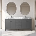 thumbnail image 1 of Vanity Art 72" Double Sink Bathroom Vanity Cabinet, Freestanding Storage Cabinet with Engineered Marble Top, Undermount Sinks, Drawer, and Shelve, 1 of 5