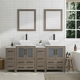 thumbnail image 1 of Vanity Art 72" Double Sink Freestanding Bathroom Vanity Set with Engineered Marble Top and Mirror, 1 of 9