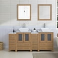 thumbnail image 1 of Vanity Art 72" Double Sink Freestanding Bathroom Vanity Set with Engineered Marble Top and Mirror, 1 of 10