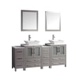 thumbnail image 1 of Vanity Art VA3124-72G 72 in. Double Sink Bathroom Vanity Set, Gray, 1 of 5