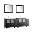 thumbnail image 1 of Vanity Art VA3030-84E 84 in. Double Sink Bathroom Vanity Set, Espresso, 1 of 10