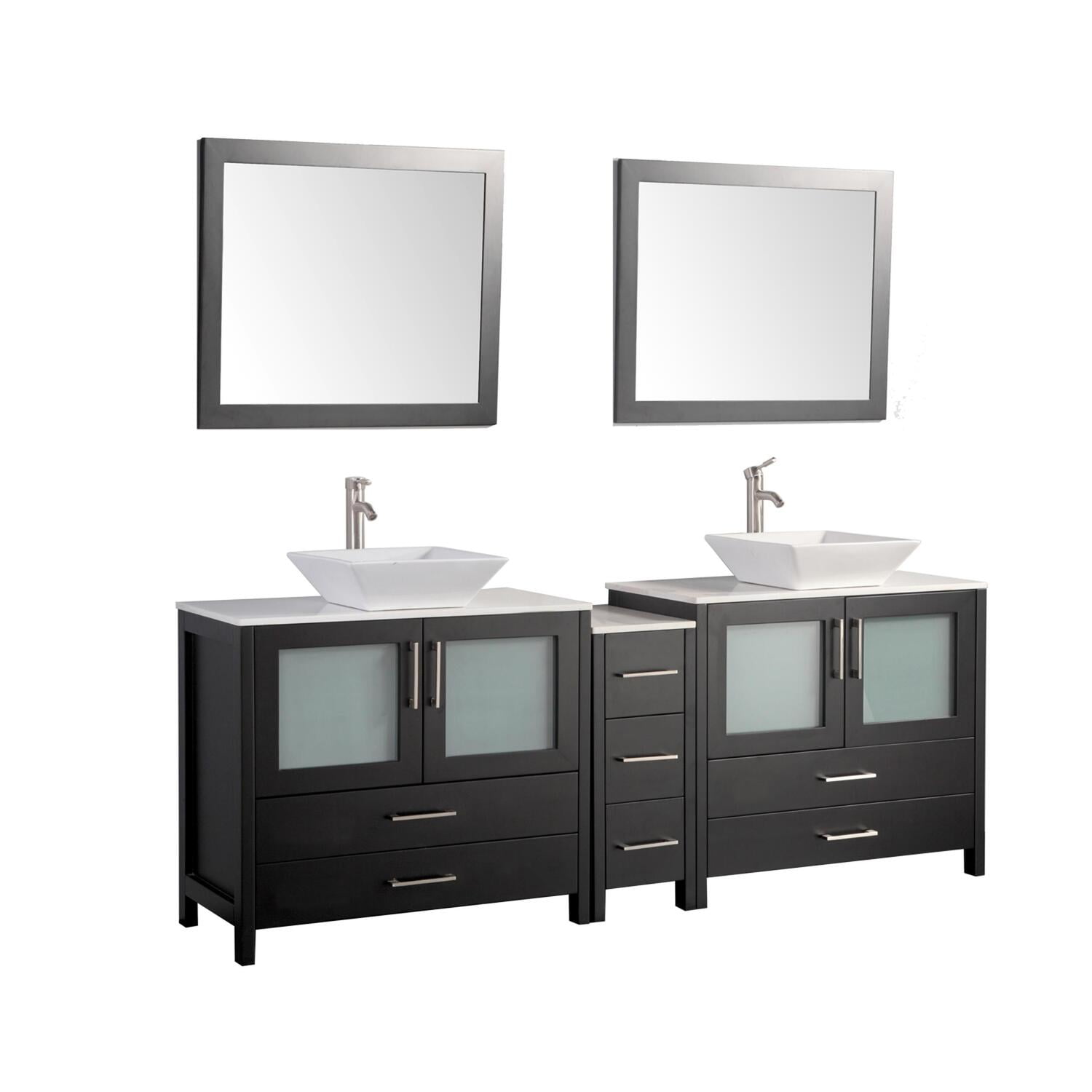 Estate 102 Double Sink Bathroom Vanity Modular Set - Gray – Design Element  Bath Kitchen