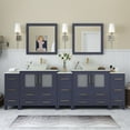 thumbnail image 1 of Vanity Art 96" Double Sink Bathroom Vanity Set with Engineered Marble Top and Free Mirrors, 1 of 11