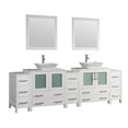 thumbnail image 1 of Vanity Art VA3130-96W 96 in. Double Sink Bathroom Vanity Set, White, 1 of 5