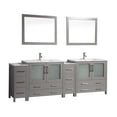 thumbnail image 1 of Vanity Art VA3036-96G 84 in. Double Sink Bathroom Vanity Set, Gray, 1 of 5