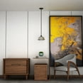 thumbnail image 1 of Vanity Art Modern 1-Light Kitchen Island Mini Pendant Lighting in Burning Gray with Painted Slive Metal Shade Farmhouse Hanging Lamp Single Ceiling Light Fixture MS220-1BG-SL, 1 of 3