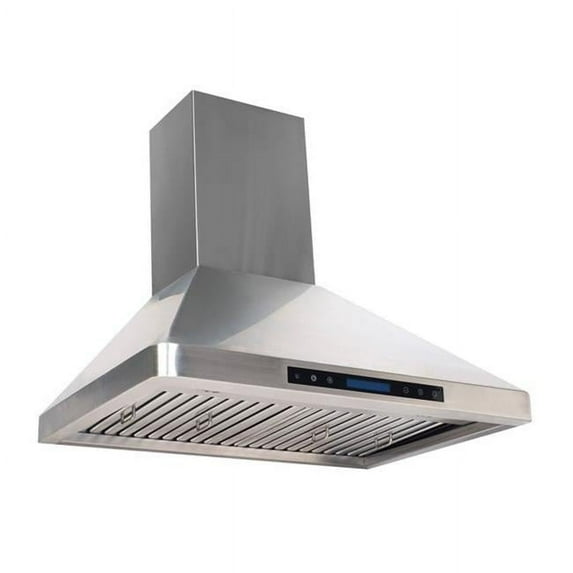 Vanity Art PS29 21.0 x 30.0 x 43.0 in. 600 CFM Stainless Steel Under Cabinet Range Hood with Heat Sensor, 4 Speed Touch Control, Silver