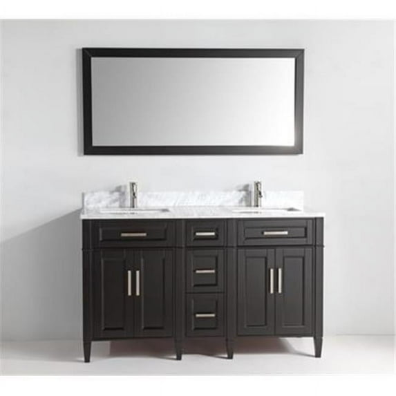 Vanity Art VA2060DE 60 in. Single Sink Bathroom Vanity Set, Espresso