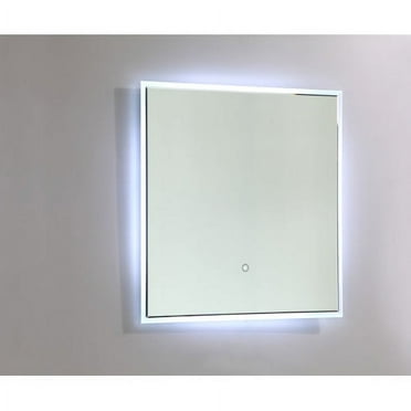 Vanity Art VA56 LED Bathroom Mirror with Touch Sensor - 28 x 28 x 1 in.