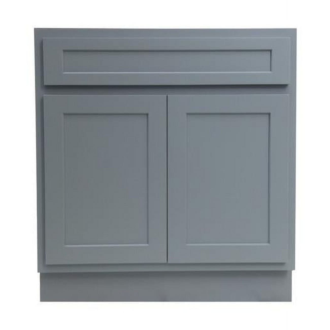 Gray Engineered Wood Shaker Style Bathroom Vanity Cabinet, 39" x 21" x 32.5"