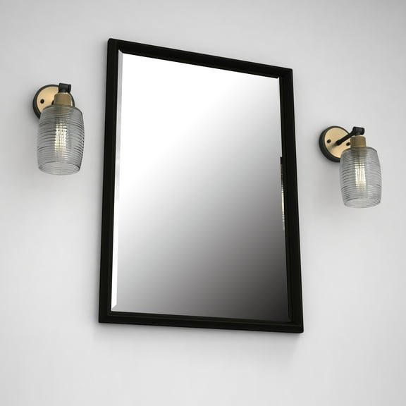 Vanity Art Wall Vanity Light Fixture 1-Light Wall Sconce Lighting Antique Brass Modern Bathroom Lights with Clear Glass Shade Vintage Porch Wall Lamp for Mirror Kitchen Living Room BA206-1BK-AB-CL