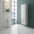 thumbnail image 1 of Vanity Art White High-Glossy Finish 16" W x 63" H LED Lighted Wall Mount Bathroom Cabinet with Sensor Switch, 1 of 5