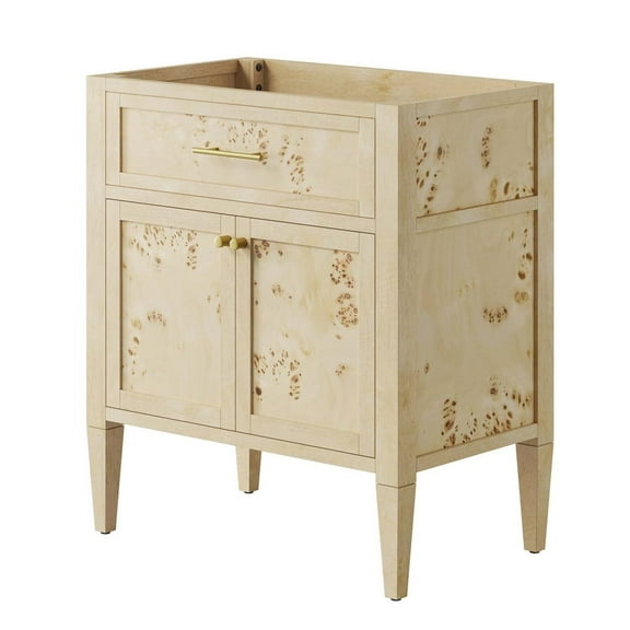 Vanity Cabinet (Sink not included), Beige, Wood, Hotel Bedroom Bathroom, Modern Contemporary HB35980