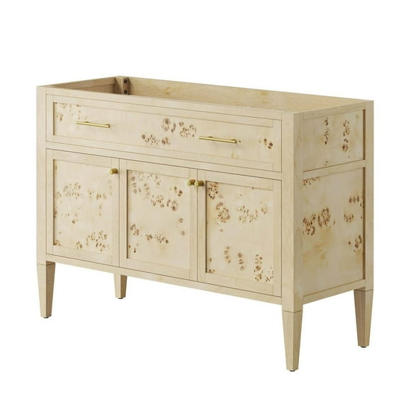 Vanity Cabinet (Sink not included), Beige, Wood, Hotel Bedroom Bathroom, Modern Contemporary HB35995