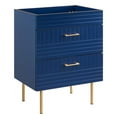 thumbnail image 1 of Vanity Cabinet (Sink not included), Blue, Wood, Hotel Bedroom Bathroom, Modern Contemporary HB33620, 1 of 9
